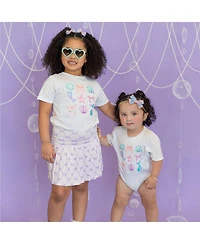 Sweet Wink Baby Girls Mermaid Cutie Short Sleeve Romper