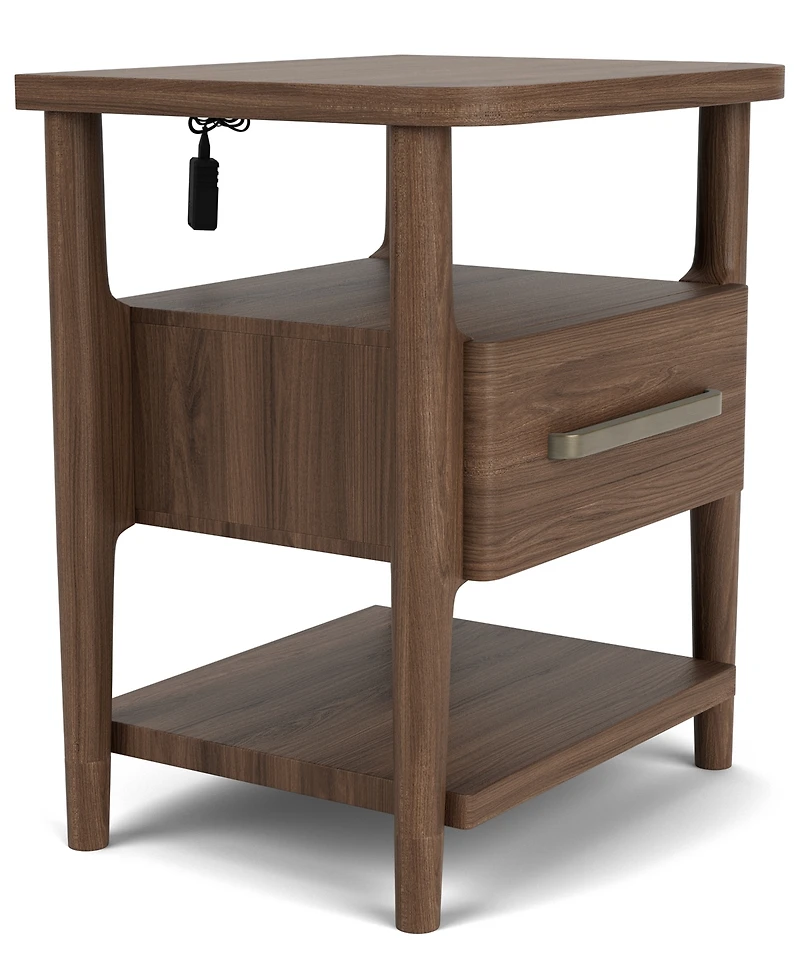 Amelie 27" Wood Accent Nightstand