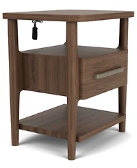 Amelie 27" Wood Accent Nightstand