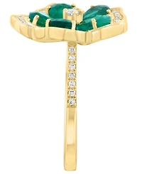 Effy Collection Emerald (1-7/8 ct. t.w.) & Diamond (1/4 ct. t.w.) Ring in 14k Yellow Gold
