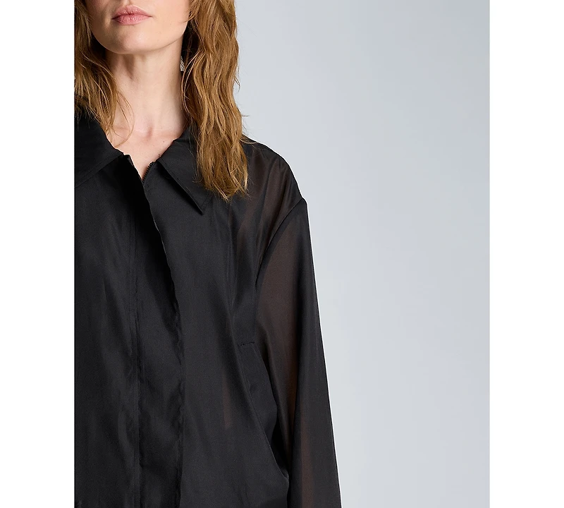 Kenneth Cole Women's Collared Neck Bomber Jacket