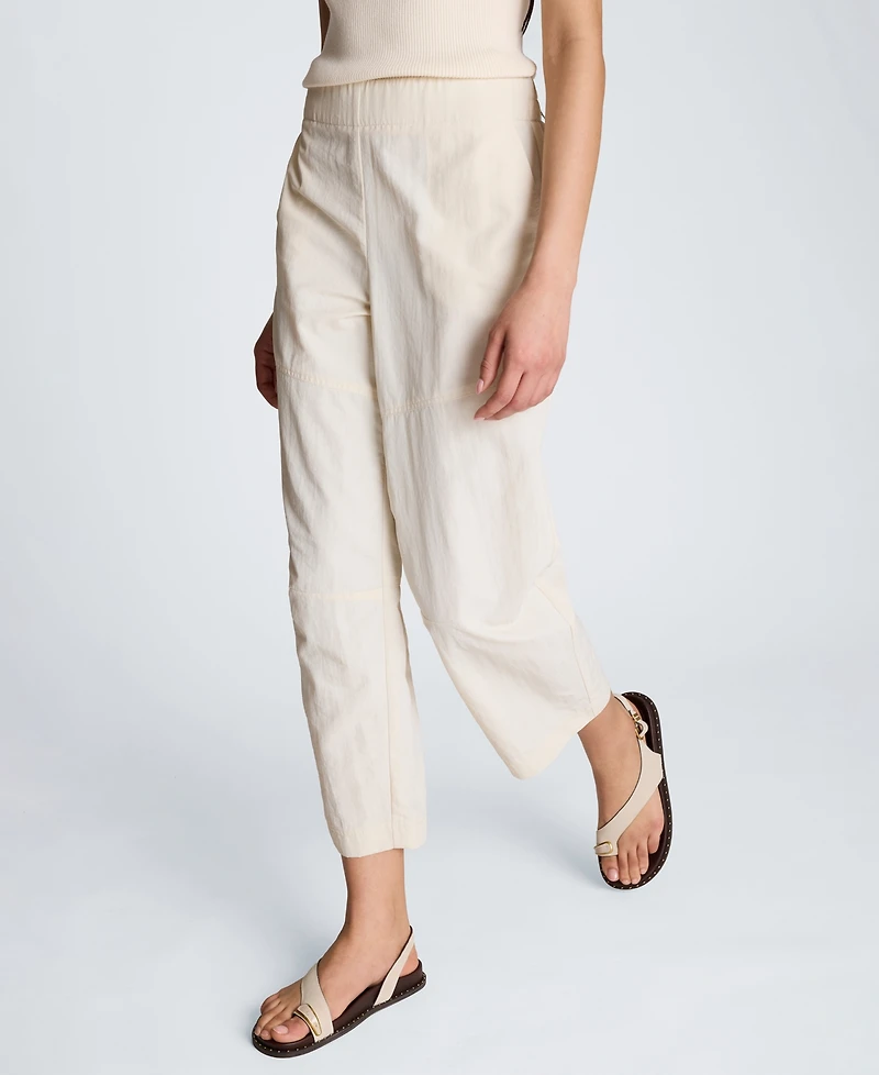 Kenneth Cole Women's Mid-Rise Barrel Leg Pants