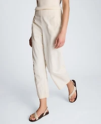 Kenneth Cole Women's Mid-Rise Barrel Leg Pants