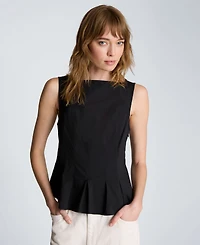 Kenneth Cole Women's Sleeveless Boat Neck Top