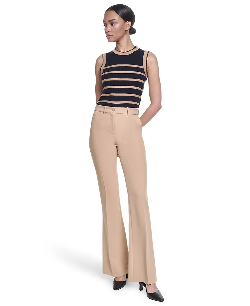 Karl Lagerfeld Paris Women's Mid-Rise Pants