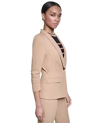 Karl Lagerfeld Paris Women's Long-Sleeve Shoulder Padded Jacket