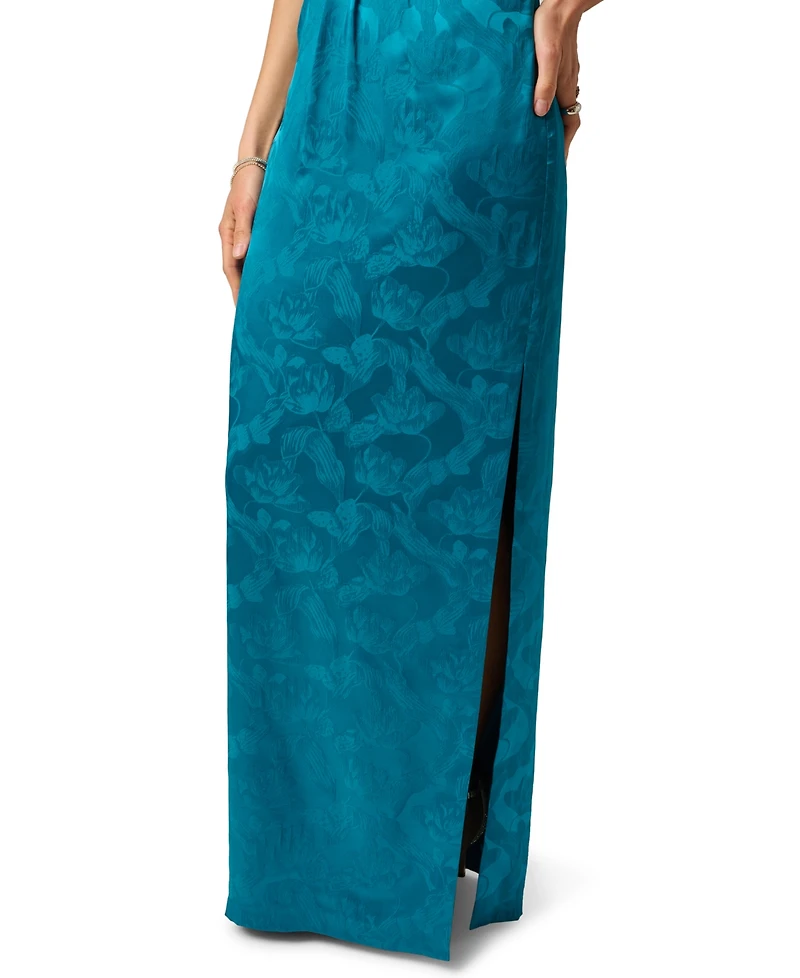 Adrianna Women's Printed Strapless Pleated Dress