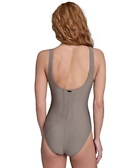 Calvin Klein Women's Front Seam Detail One-Piece Swimsuit