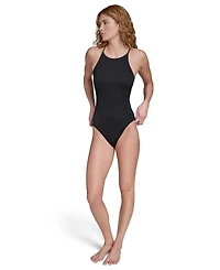Calvin Klein Women's High Neck One-Piece Swimsuit
