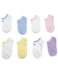 Rainbow Sugar Girls' 4-8.5 Low Cut Socks, 8-Pack