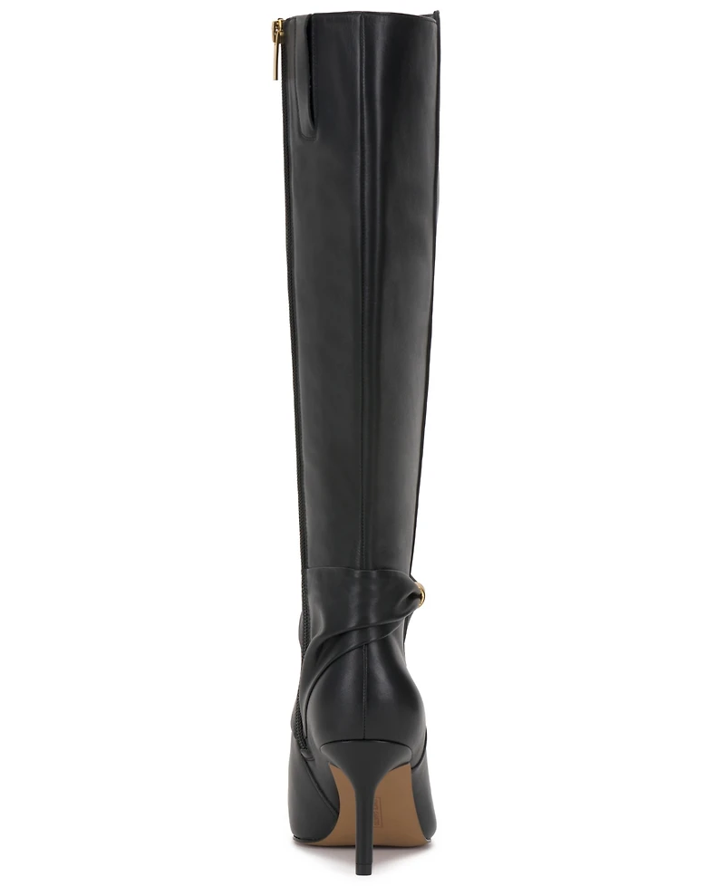 Vince Camuto Women's Meezo Wide Calf Stiletto Dress Boots