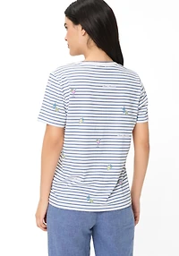 Olsen Women's Stripe and Spritz T-Shirt