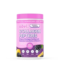 Obvi Multi-Collagen Peptides - Nail, Skin and Hair Support - Hyaluronic Acid, Biotin and Vitamin C - Sugar-Free