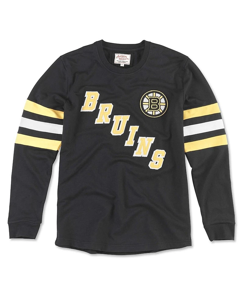 American Needle Men's Black Boston Bruins Sudbury Long Sleeve T-Shirt