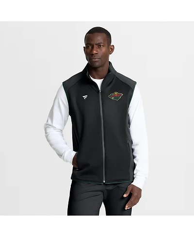 Fanatics Men's Black Minnesota Wild Authentic Pro Rink Full-Zip Vest