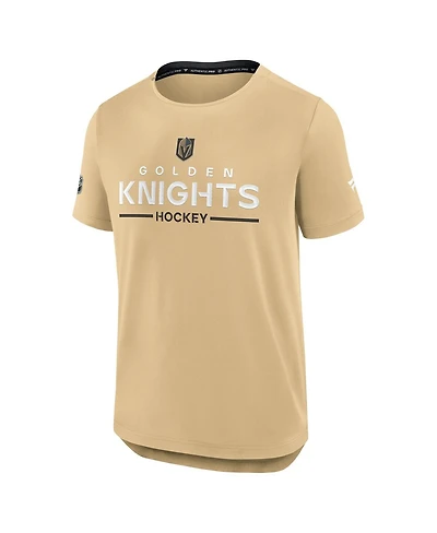 Fanatics Men's Gold Vegas Golden Knights Authentic Pro Rink Tech T-Shirt