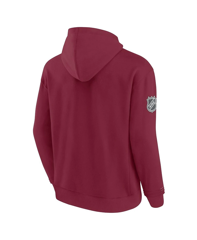 Fanatics Men's Burgundy Colorado Avalanche Elements Pace Pullover Hoodie