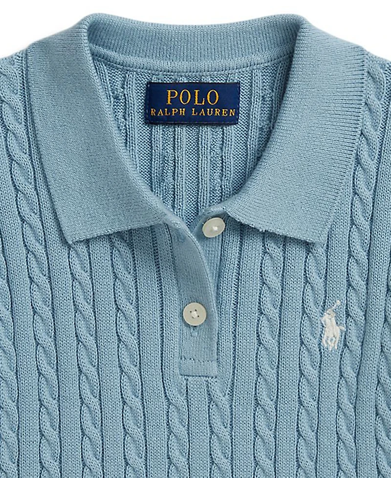 Polo Ralph Lauren Girls' 2T-6X Mini-Cable Sweater