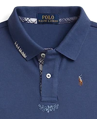 Polo Ralph Lauren Girls' 2T-6X Short-Sleeve Shirt and Skirt, 2-Piece Set