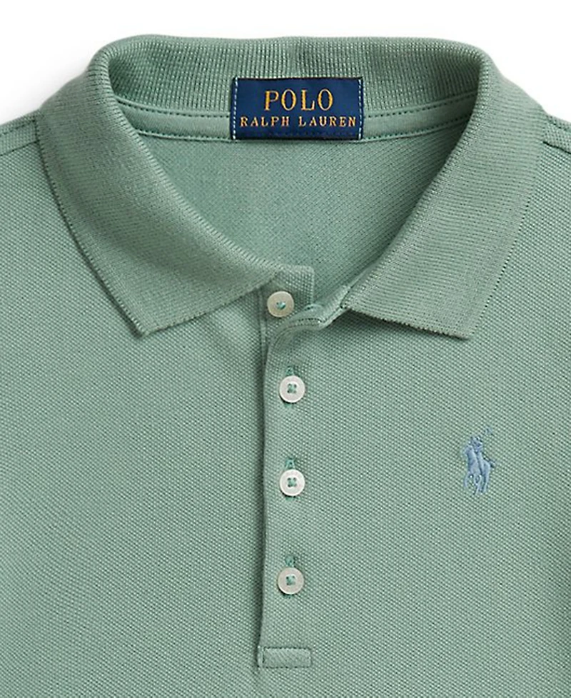 Polo Ralph Lauren Girls' 2T-6X Stretch Mesh Short-Sleeve Dress
