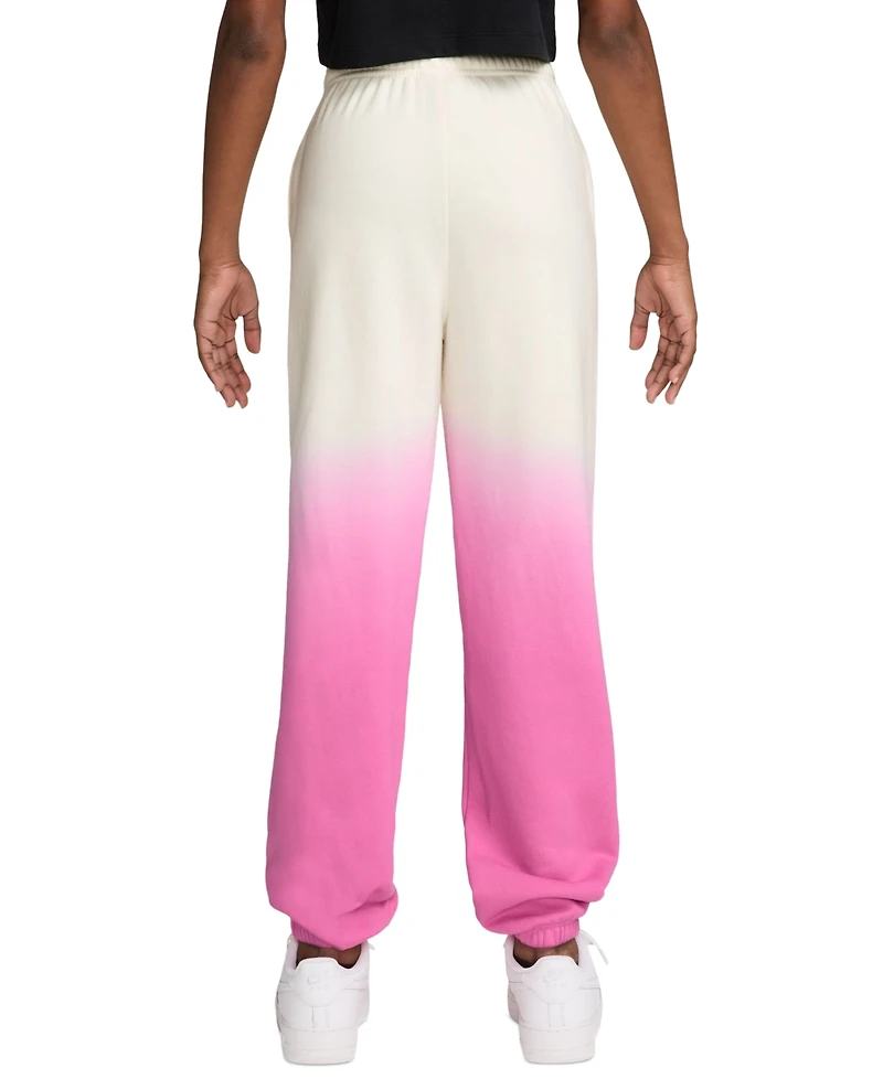 Nike Girls' 7-16 Sportswear Studio Fleece Loose Pants