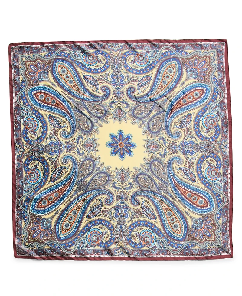 Steve Madden Vintage-Inspired Paisley Printed Square Scarf