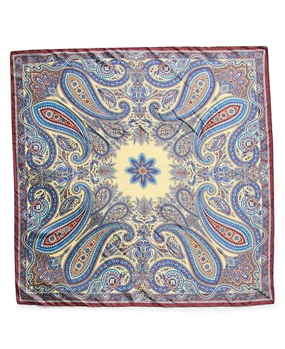 Steve Madden Vintage-Inspired Paisley Printed Square Scarf