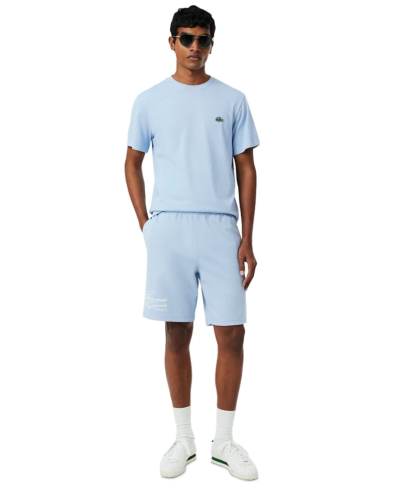 Lacoste Men's Logo Printed Elastic Waistband Shorts