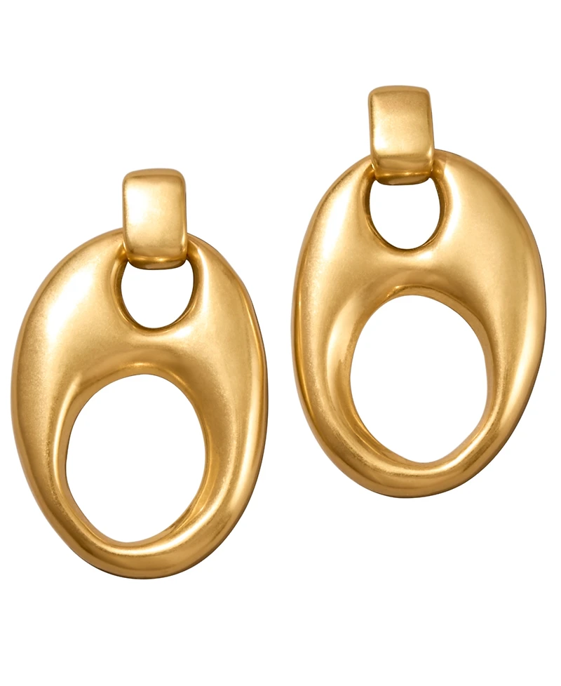 Donna Karan 24k Gold-Plated Mariner Statement Drop Earrings