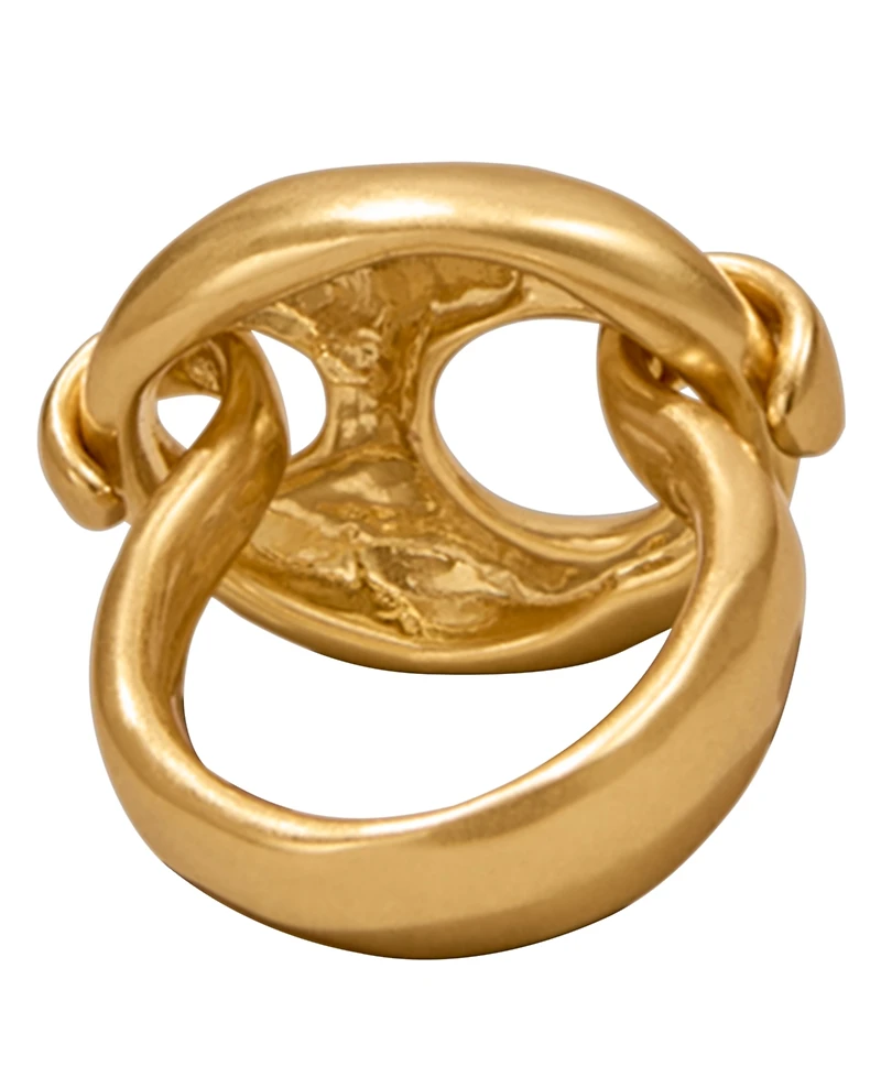 Donna Karan New York 24k Gold-Plated Mariner Statement Link Ring
