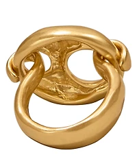 Donna Karan New York 24k Gold-Plated Mariner Statement Link Ring
