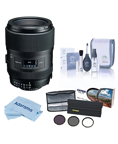 Tokina atx-i 100mm f/2.8 Macro Lens for Nikon F, with 55mm Filter Kit