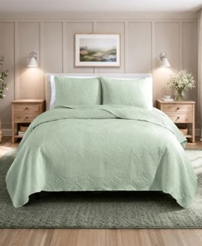 Simply Soft Heavily Stitched Solid Quilt Sets