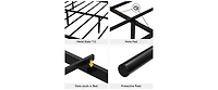 gaomon Size Metal Platform Bed Frame with Headboard and Footboard, Heart Shaped Bed Frame