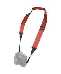 Movo Ns-203 Nylon-Webbed Camera Strap with Gel Shoulder Strap for Dslr's and Binoculars (Coral)