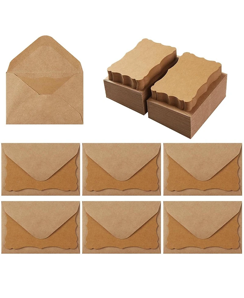 Gnuadz Mini Envelopes Blank Note Cards Self-adhesive