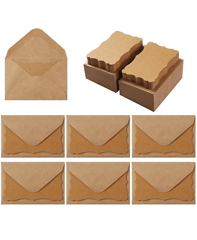Gnuadz Mini Envelopes Blank Note Cards Self-adhesive