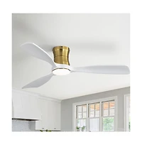 Sofucor 48-inch Modern 3-Blade Ceiling Fan with Light and Remote Control