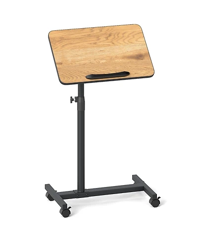 Gymax C-Shaped End Table Height Adjustable Side Table with Tilting Top