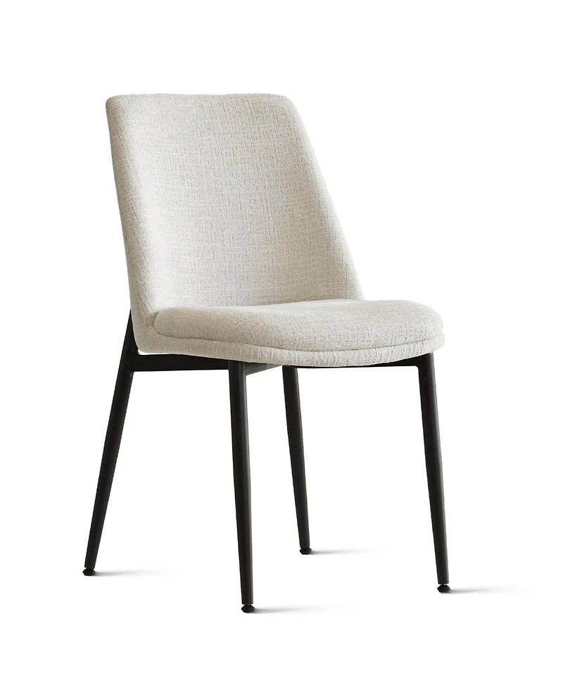 Maison Boucle Chenille Upholstered Dining Chairs Set of 4, Armless Side
