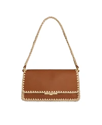 Rebecca Minkoff Berkley Flap Small Raffia Shoulder Handbag