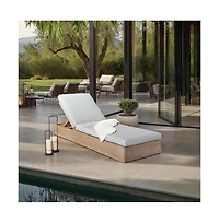 Augusta Home Vincent Wood Chaise Lounge Chair