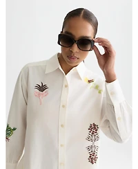 Scotch & Soda Women's Embroidered Girlfriend Shirt