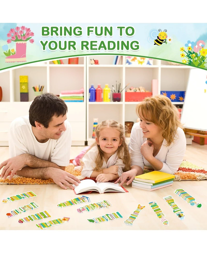 Gnuadz Spring Bookshelf Bookmarks Bulk 20 Styles