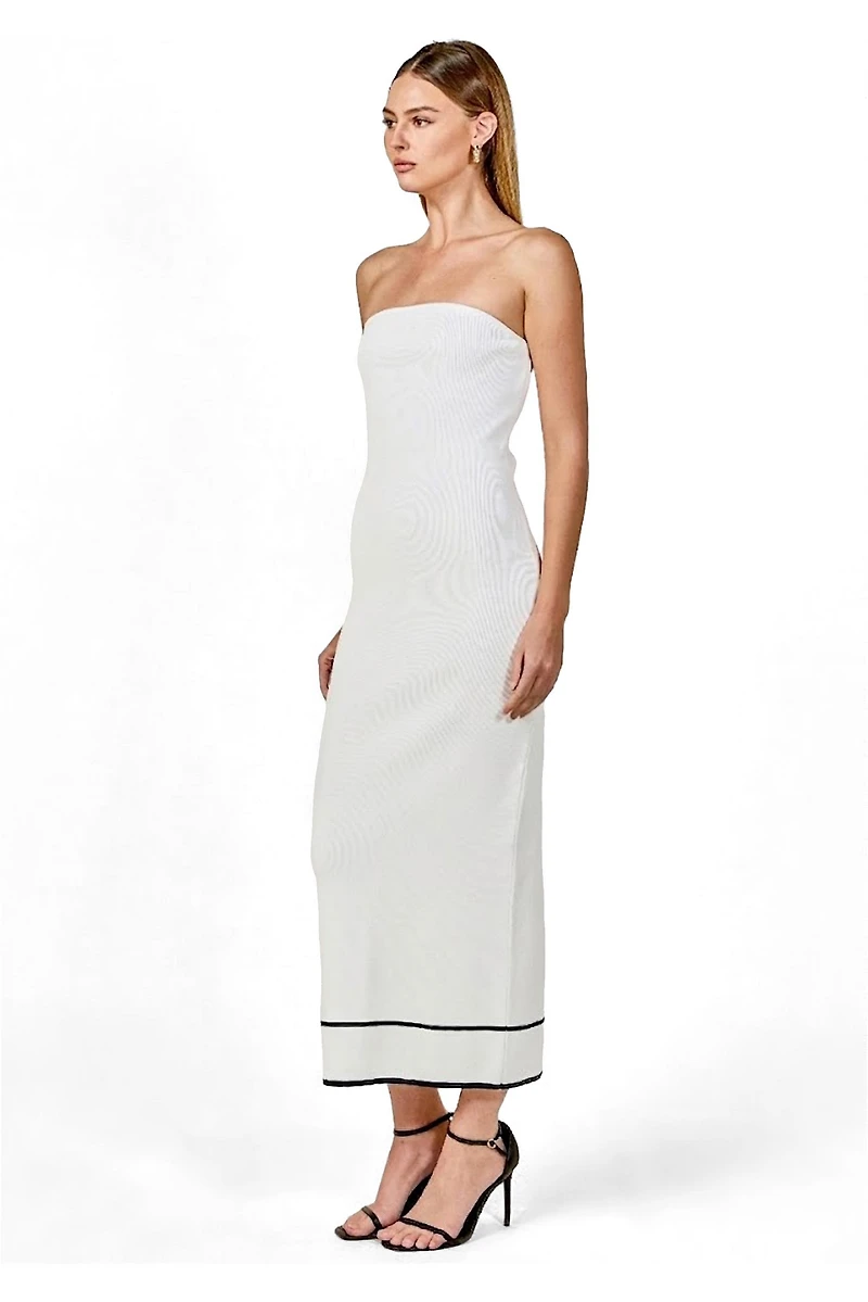 endless rose Women's Strapless Knit Midi Dress