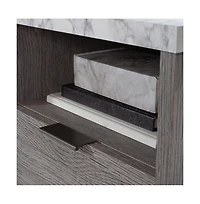 Sauder East Rock Desk, Ashen Oak finish