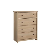 Sauder River Ranch 4-Drawer Bedroom Chest, Harvest Walnut Finish