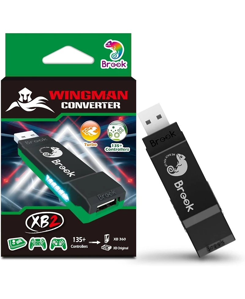Brook Wingman XB2 Wireless Controller Adapter for Xbox 360, Xbox and Pc