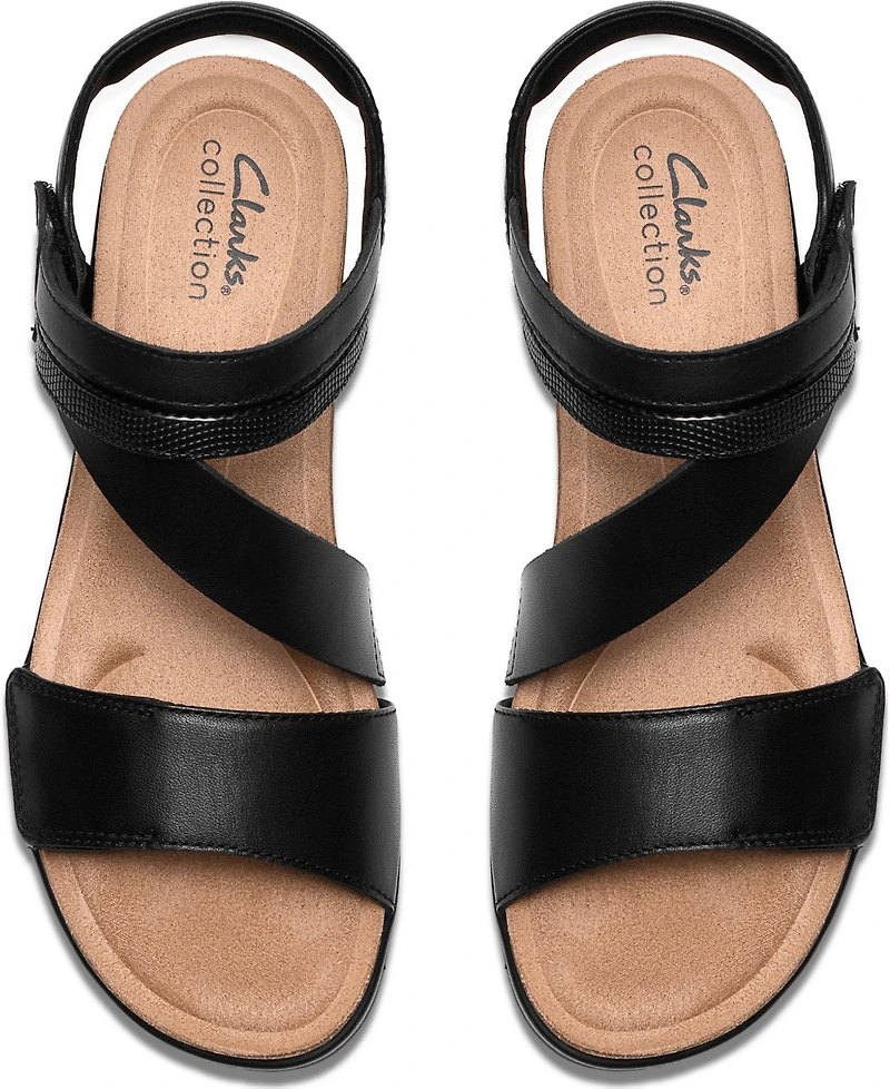 Clarks Women's Kacha Wave Round Toe Sandals