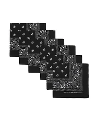 Bioworld Lightweight Black 22"x22" 6-Pack Bandana Set